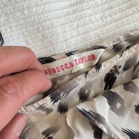 REBECCA Taylor Beaded Silk Tank Top Size Small - Picture 3 of 7